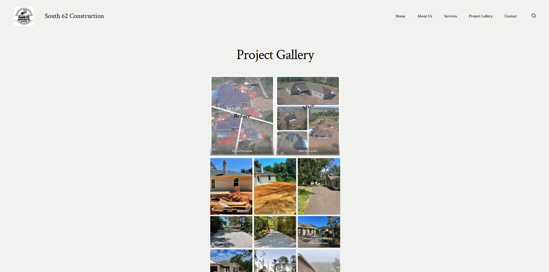 South 62 Construction project gallery page page
